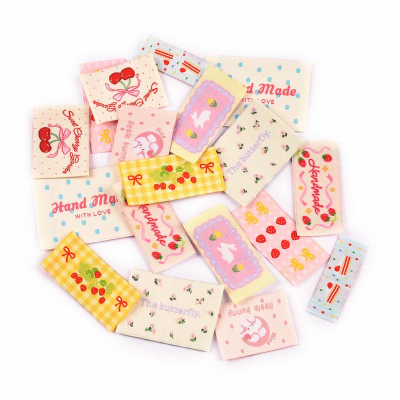 Baby Clothing Labels - Étiquettes rectangulaires à motifs de dessins